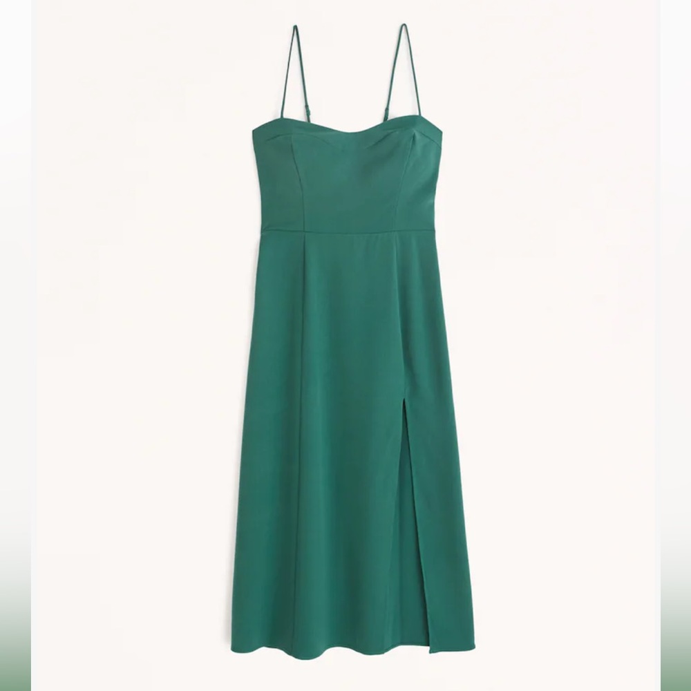 High-Slit Midi Dress